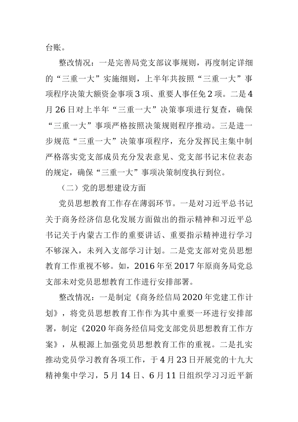 中共阿尔山市商务经信局支部巡察整改工作总结.docx_第3页