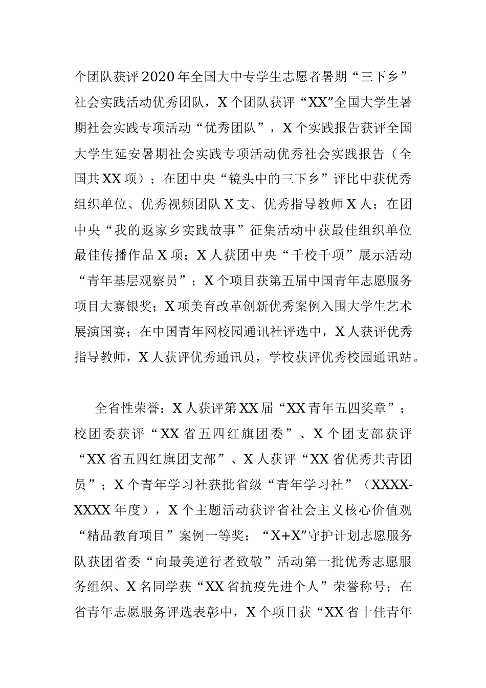 共青团XX大学委员会2020年工作总结.docx_第2页