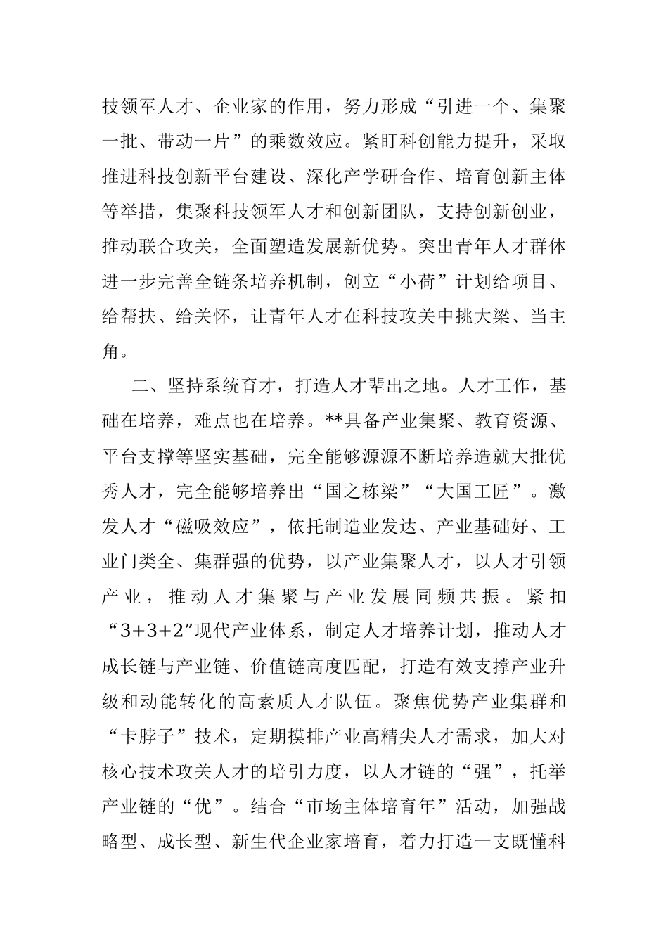 实施人才强市战略典型经验材料.docx_第2页
