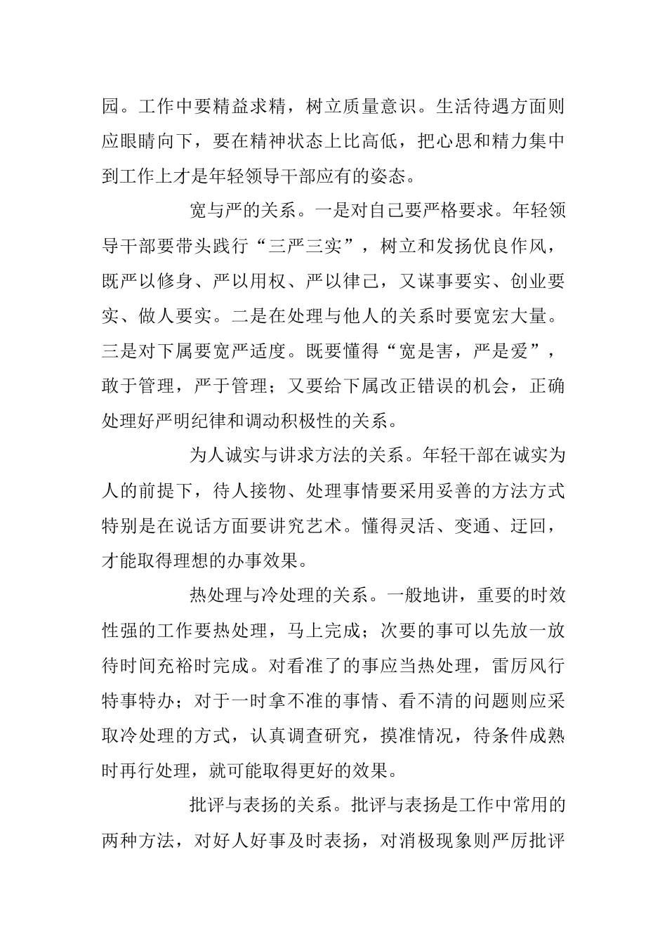 年轻领导干部应处理好十种关系.docx_第2页