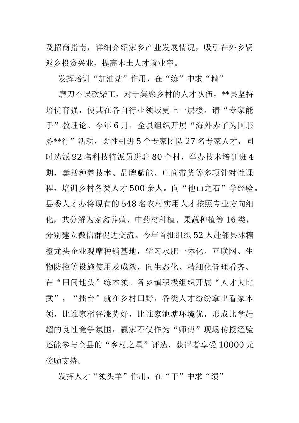 经验材料：发挥四个作用 促乡村人才活力迸发.docx_第2页