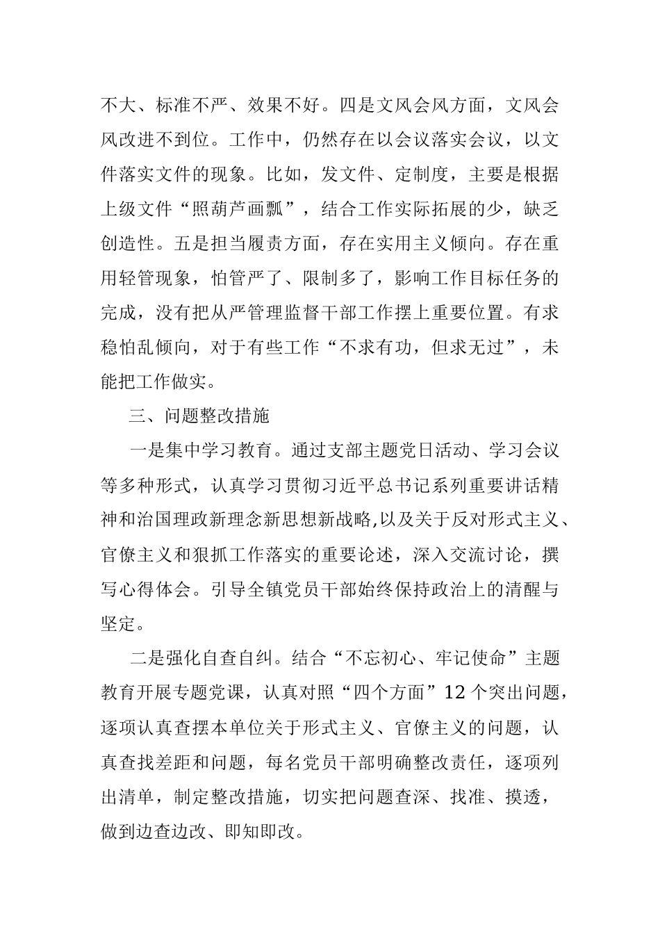 集中整治形式主义、官僚主义的工作总结（范文）.docx_第3页