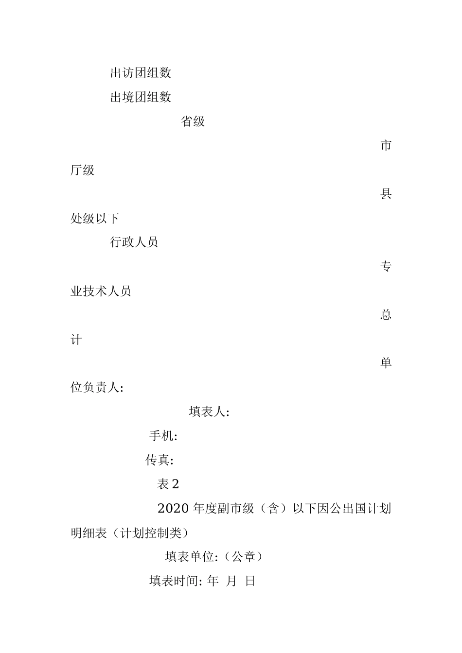2020年度因公出国（境）相关表格素材汇编（4篇）.docx_第2页