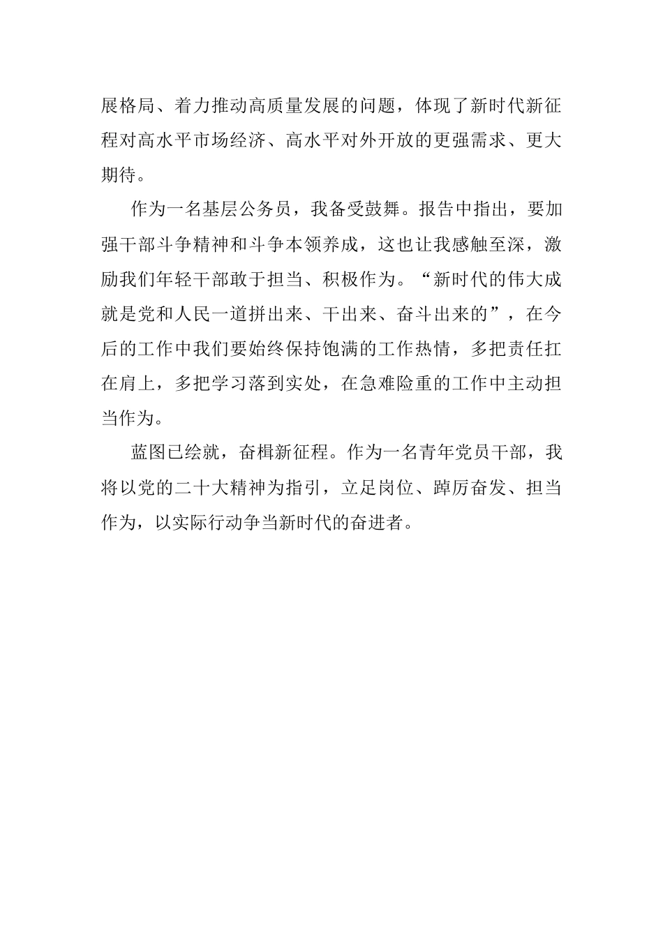 二十大报告心得：以奋斗成果庆二十盛会.docx_第2页