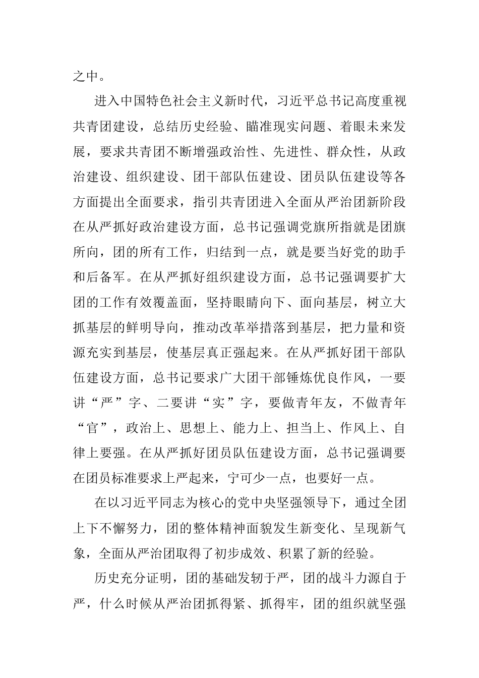 团委书记党课讲稿：以自我革命精神深入推进全面从严治团.docx_第3页