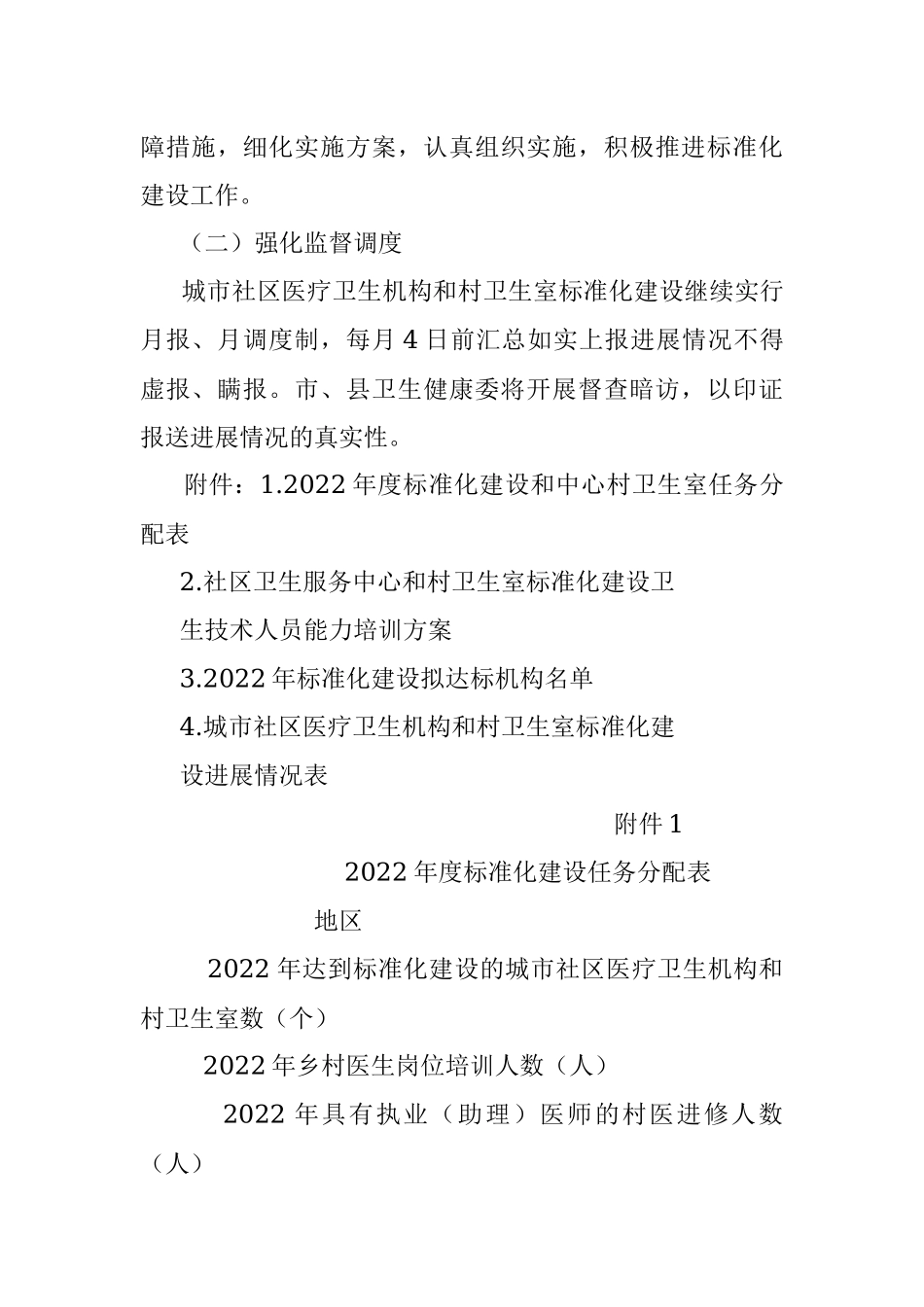 2022年xx县城市社区医疗卫生机构和村卫生室标准化建设实施方案.docx_第3页