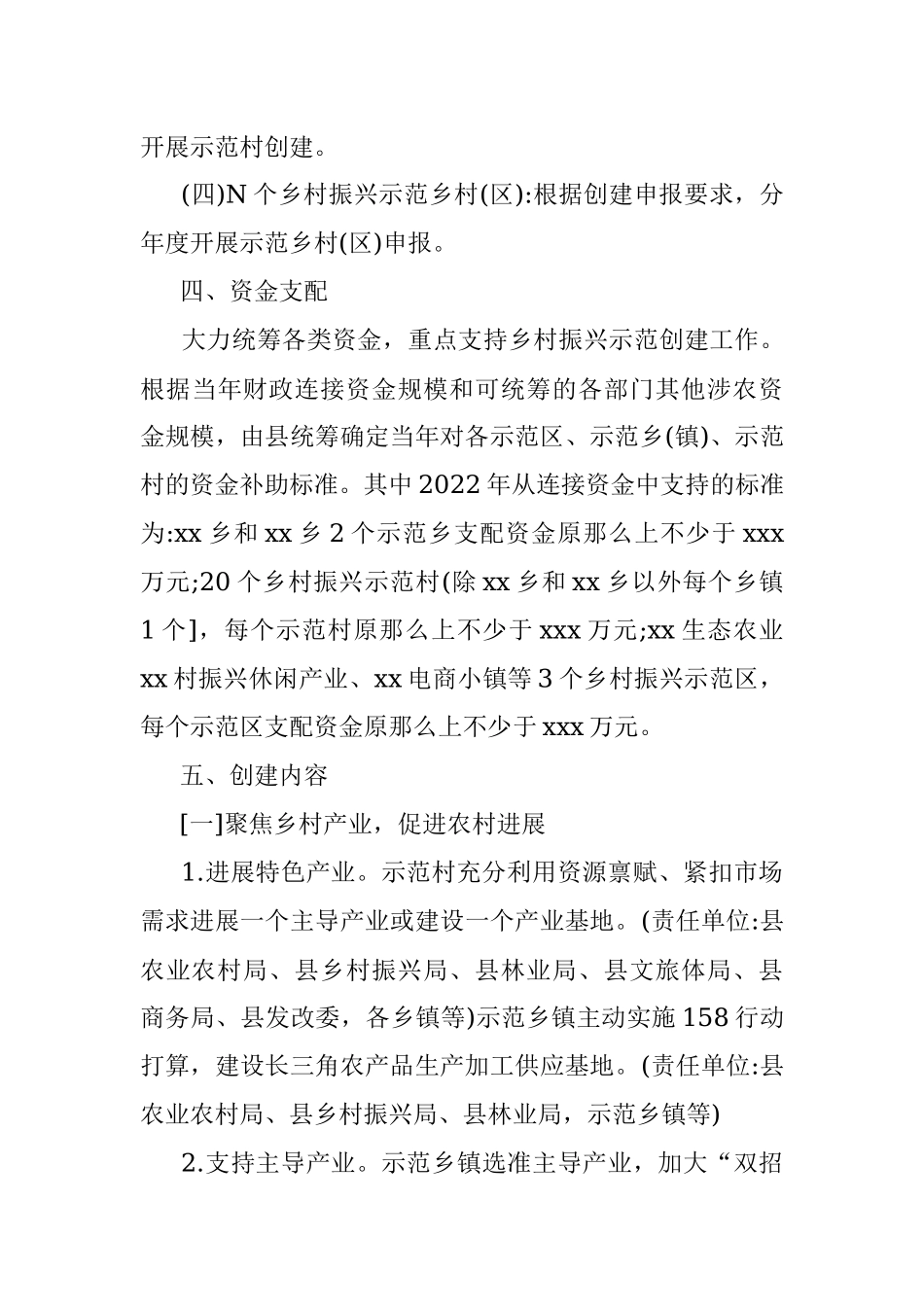 xx县乡村振兴示范创建工作方案.docx_第3页