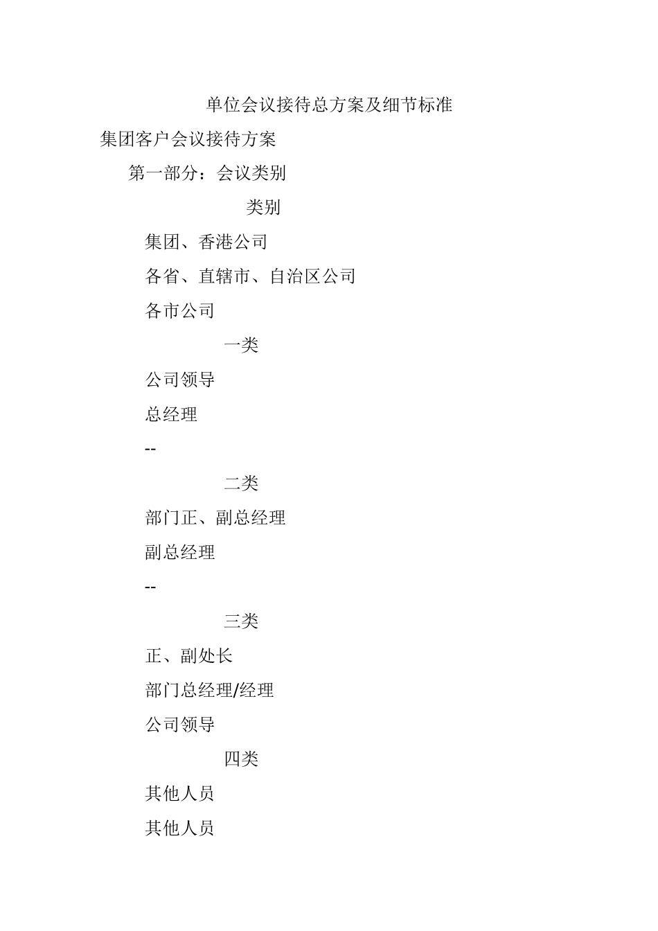 单位会议接待总方案及细节标准.docx_第1页