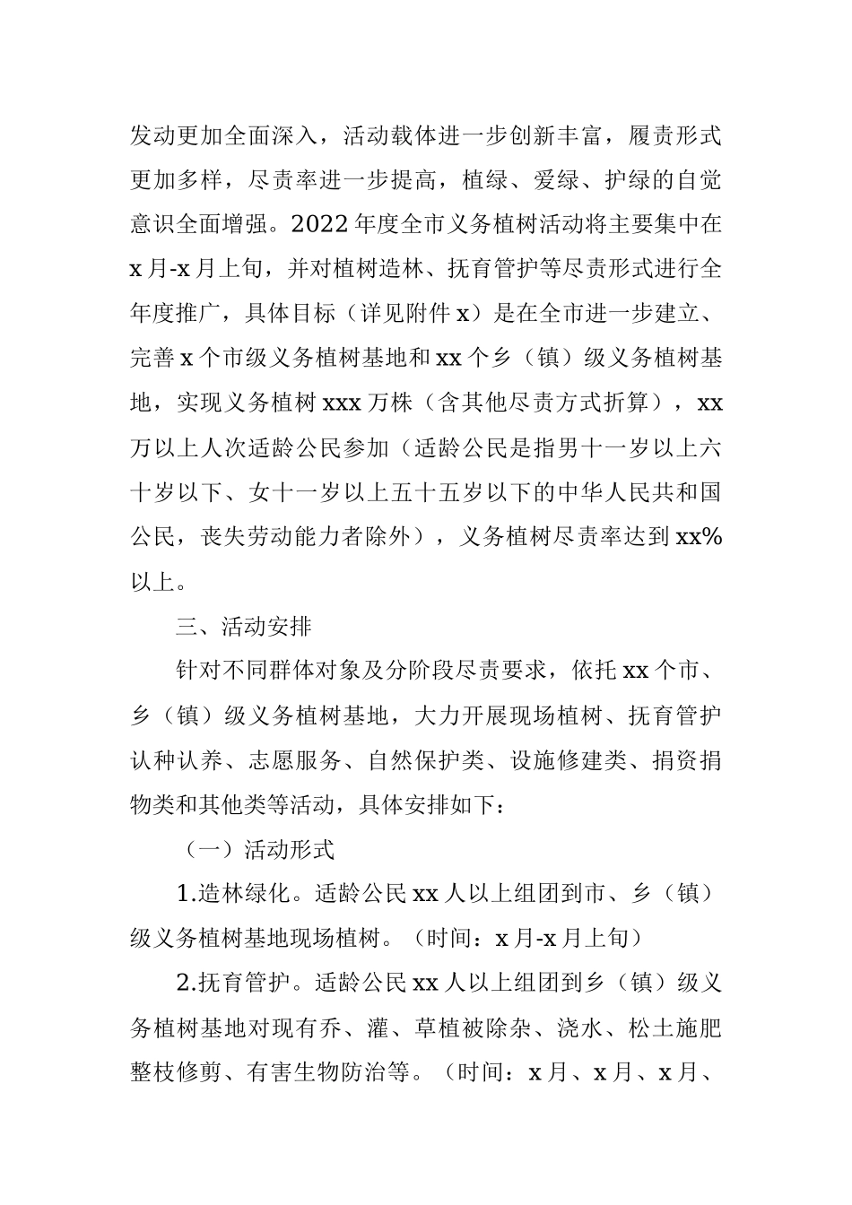 全市2022年全民义务植树活动总体方案.docx_第2页