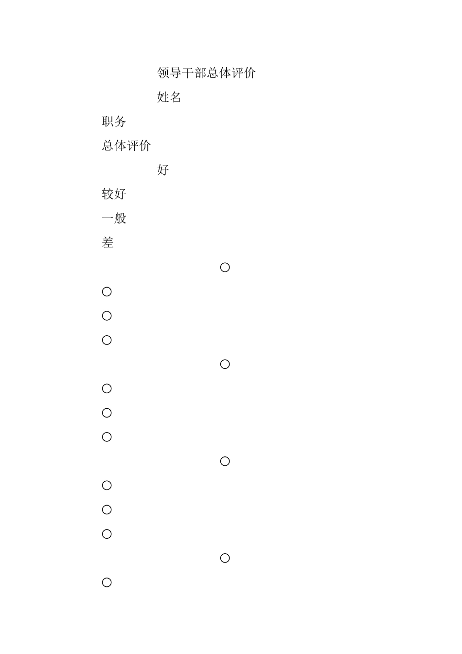 领导班子和领导干部政治素质考察测评表.docx_第2页