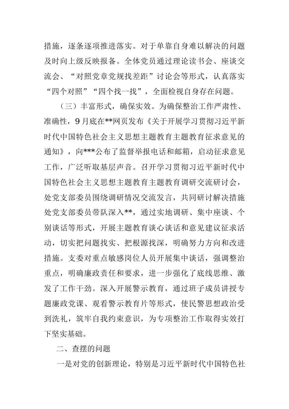 2023年党支部关于专项整治情况的报告.docx_第2页