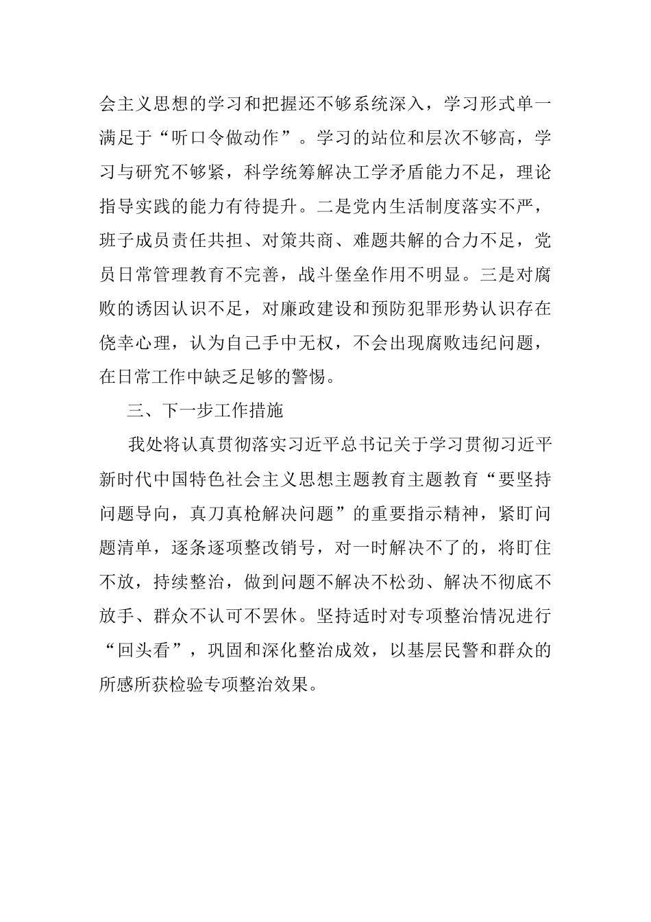 2023年党支部关于专项整治情况的报告.docx_第3页