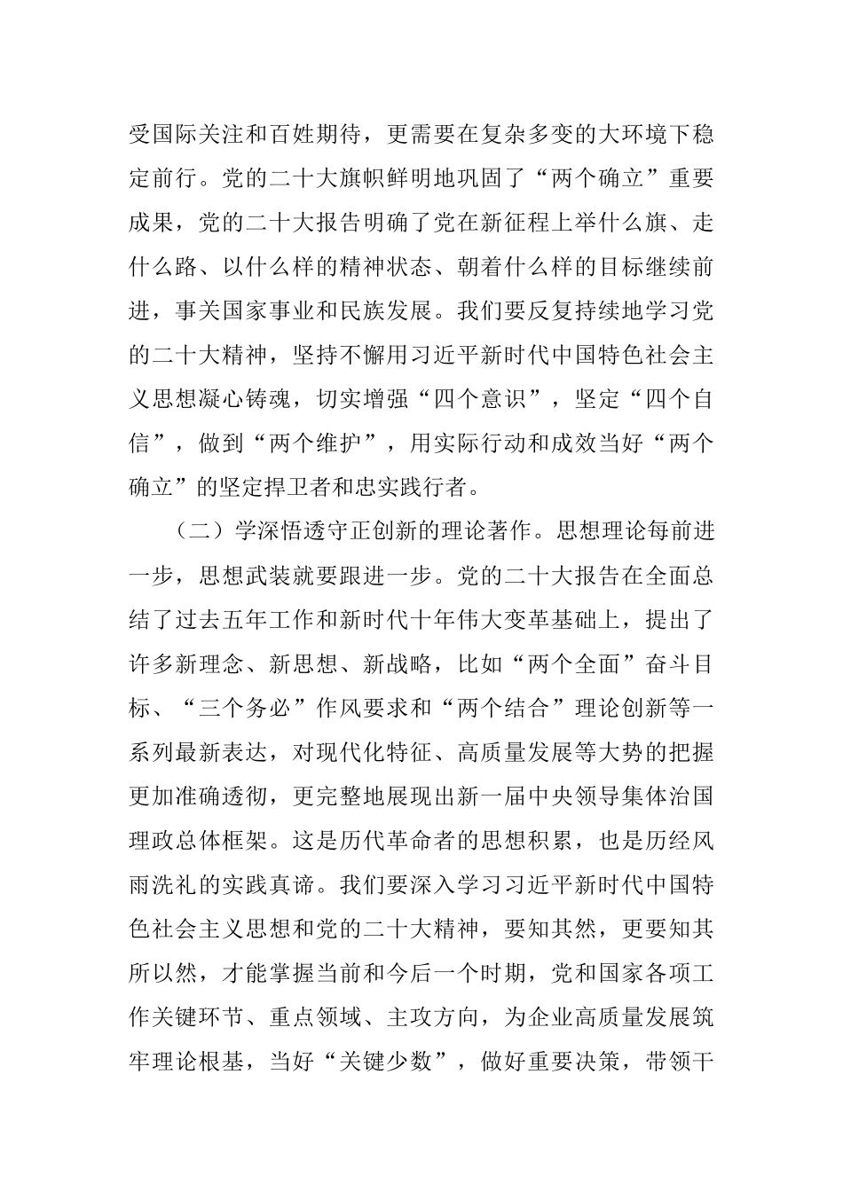 2023年国企党课讲稿：在新时代新征程上展现新作为.docx_第2页