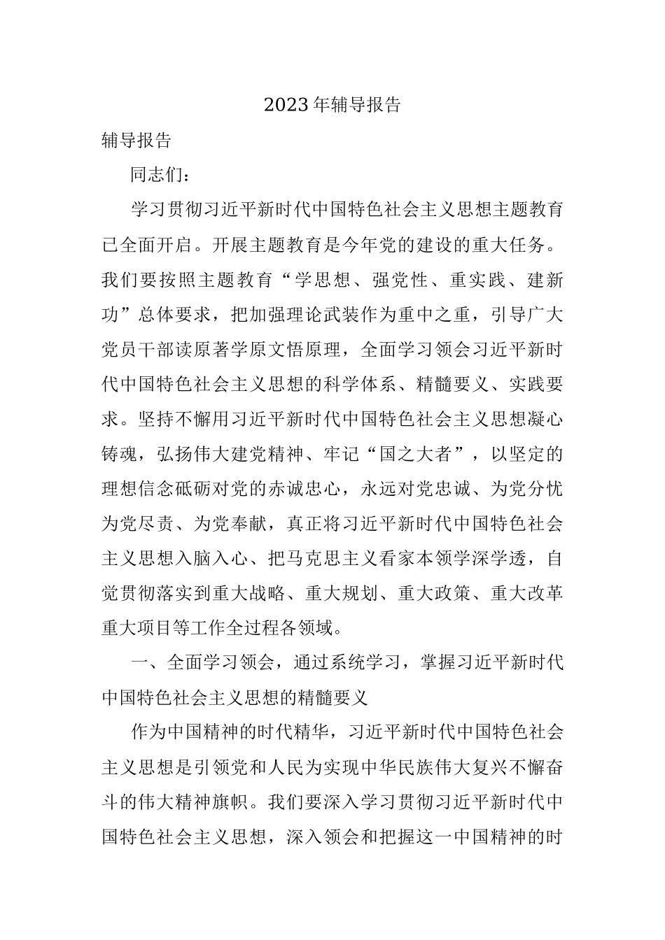 2023年辅导报告.docx_第1页