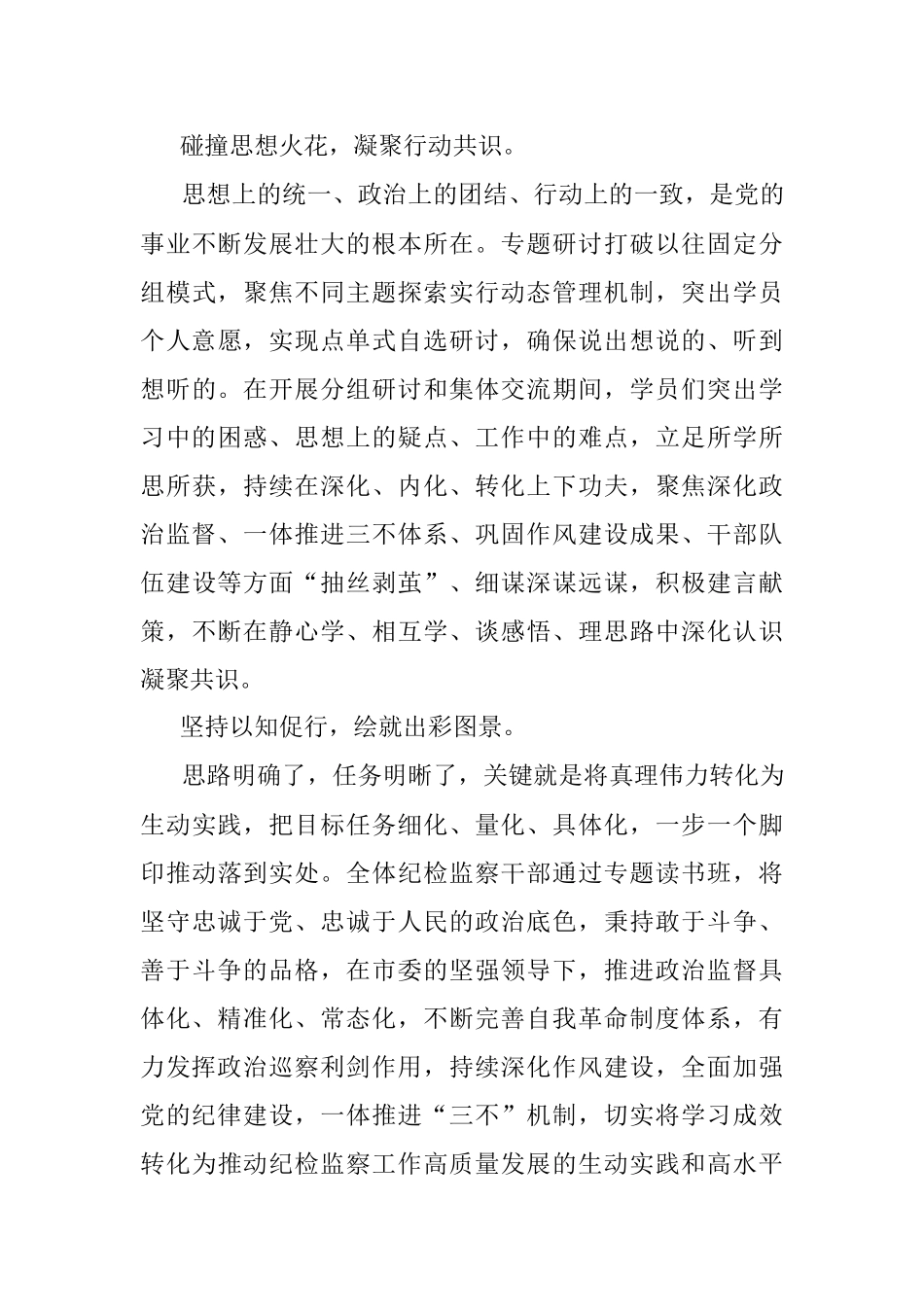 2023年市纪检监察教育整顿专题读书班经验总结材料_1.docx_第3页
