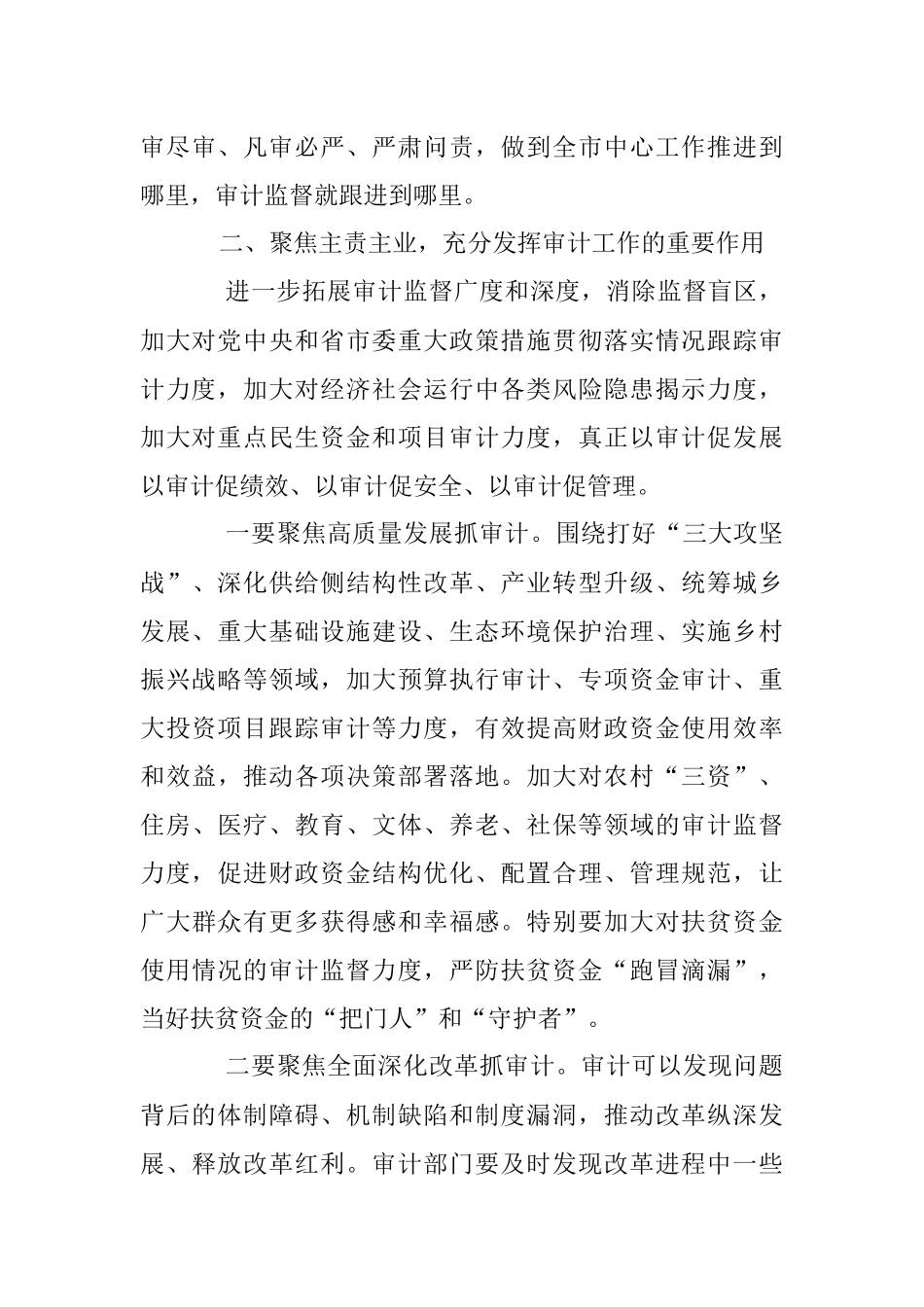 2023年XX领导在审计委员会第一次会议上的讲话.docx_第3页
