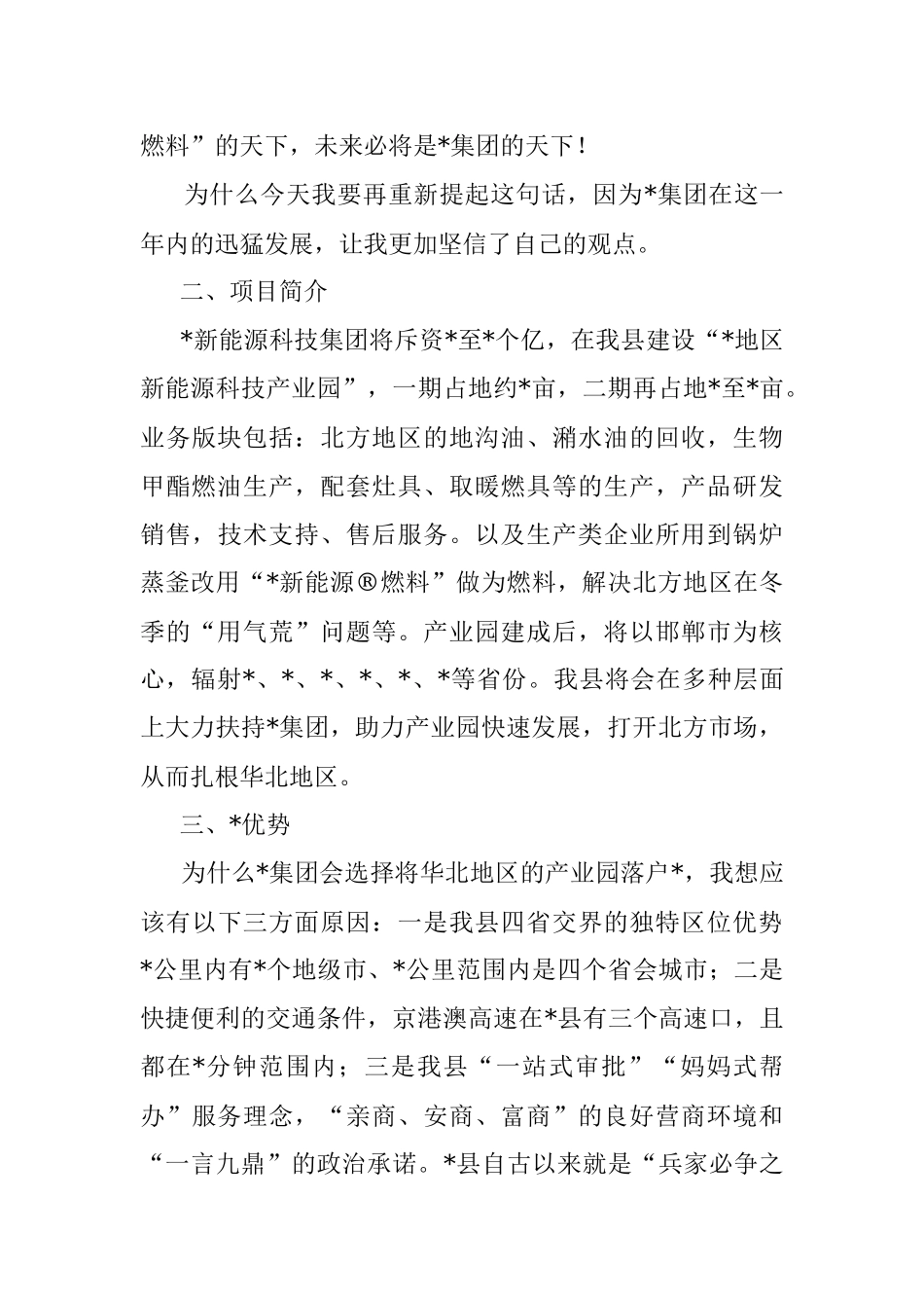 2023年招商分局局长在集团新能源项目品鉴会上致辞.docx_第3页