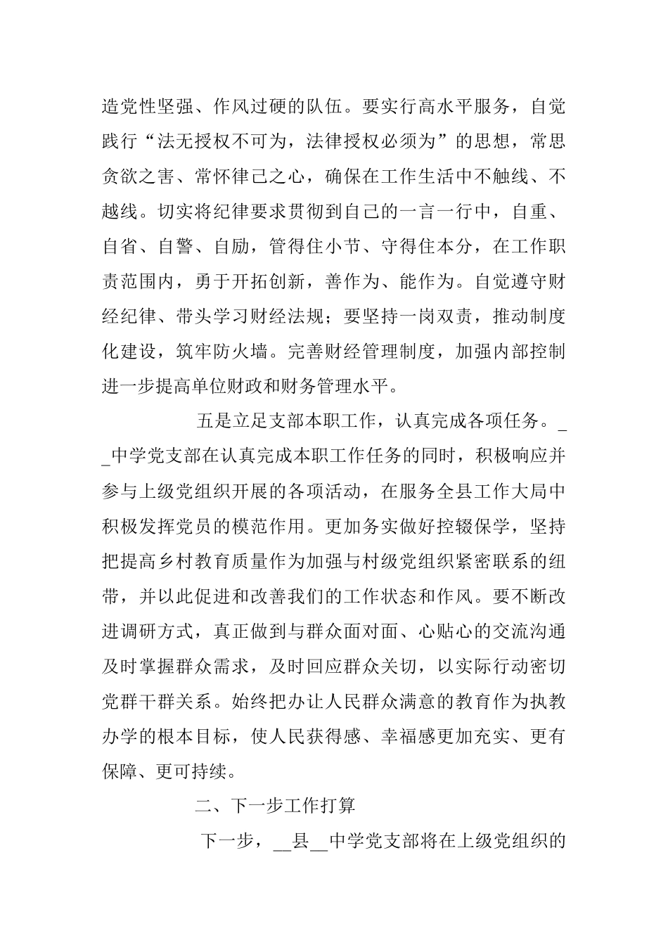 202X年中学党支部党建工作总结模板.docx_第3页