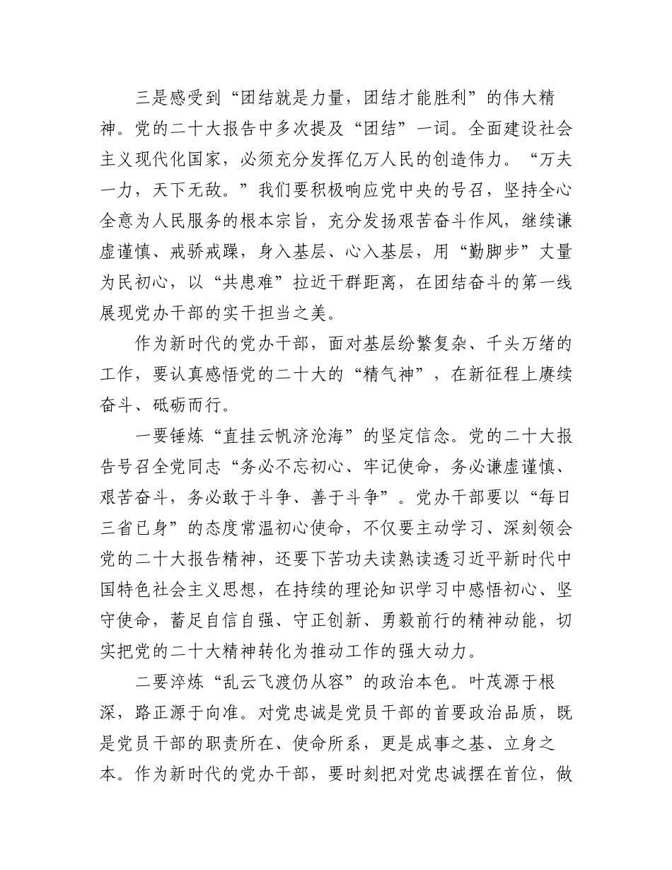 2023年（13篇）学习党的二十大精神心得体会汇编.docx_第3页