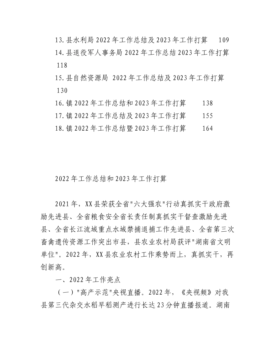 （18篇）各厅各局2022年工作总结及2023年工作打算汇编.docx_第2页