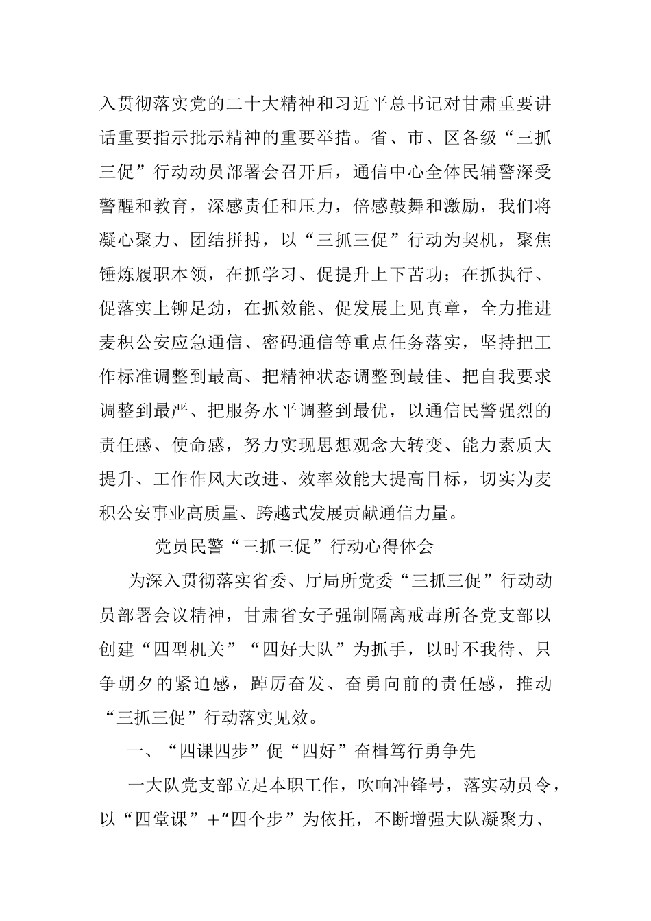 2023年公安局民警【“三抓三促”行动进行时】研讨感言.docx_第2页