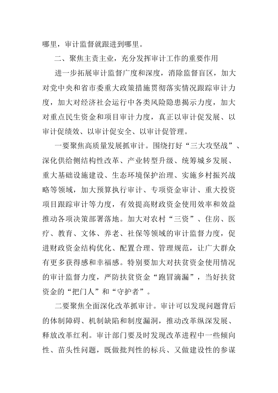 2023年X市审计委员会第一次会议讲话.docx_第3页