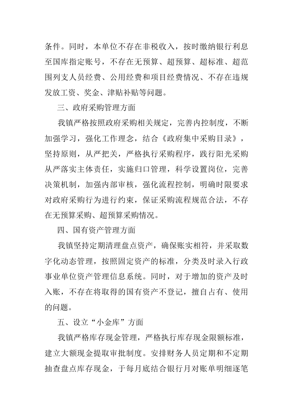 2023年关于开展规范财经制度执行情况专项整治的自查情况报告.docx_第2页