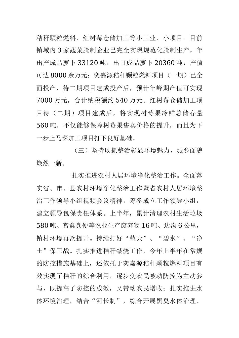 2023年XX镇党委上半年工作总结.docx_第3页