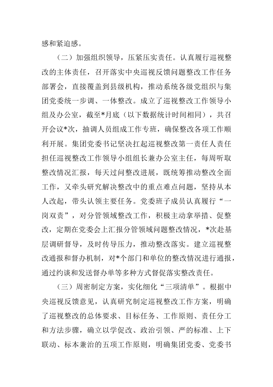 2023年保险（集团）公司委员会关于巡视整改进展情况通报.docx_第2页