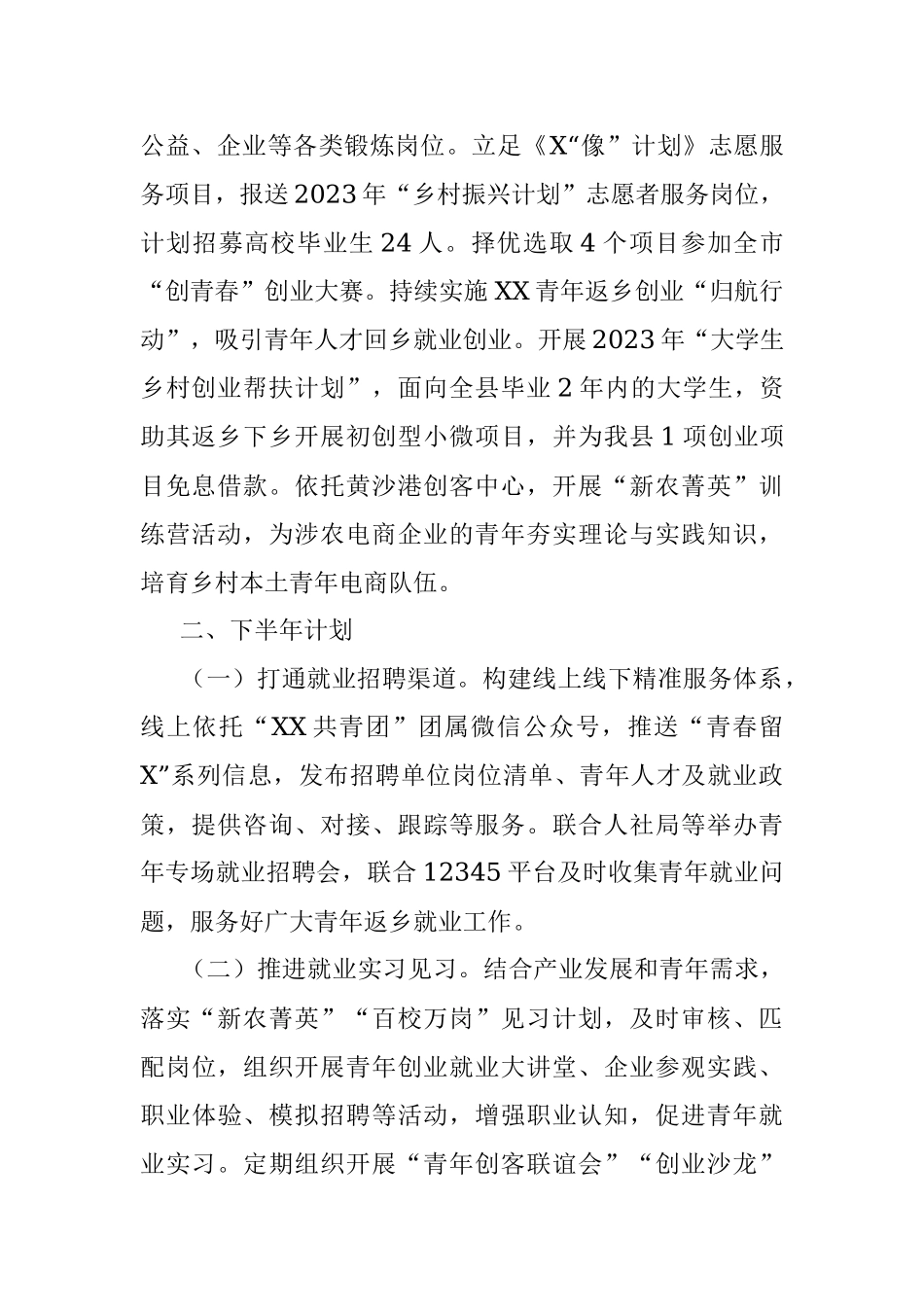 2023年团县委乡村振兴（富民增收）工作计划总结.docx_第2页