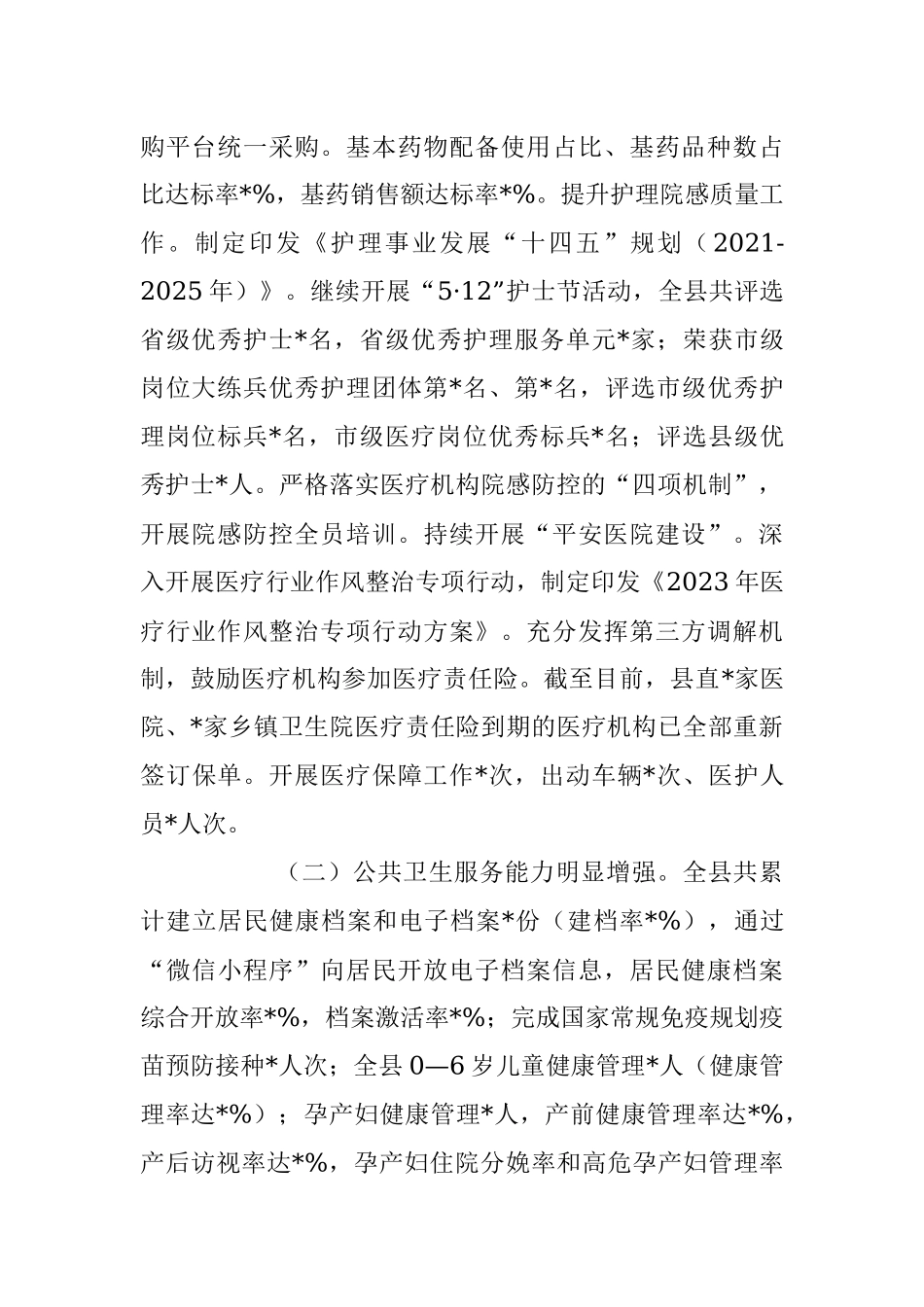 2023年卫生健康局上半年工作情况总结.docx_第2页