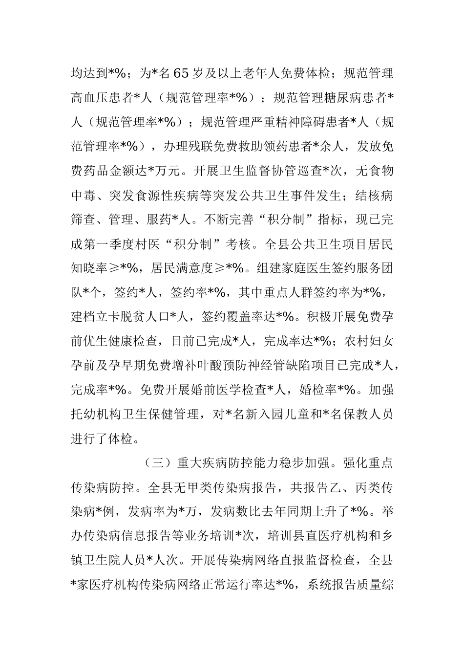 2023年卫生健康局上半年工作情况总结.docx_第3页