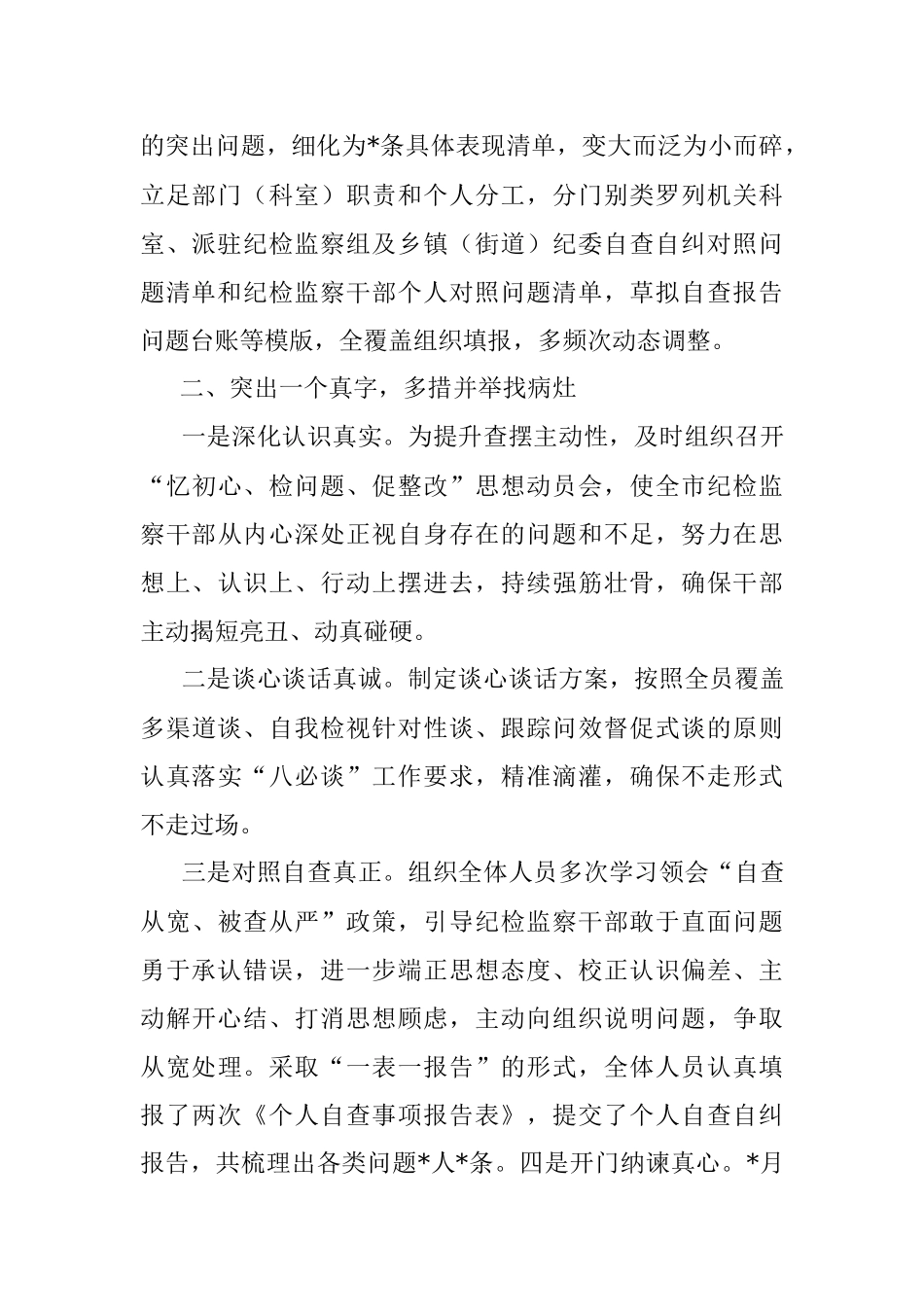 2023年某市纪委监委纪检监察干部队伍检视整改经验总结材料.docx_第2页