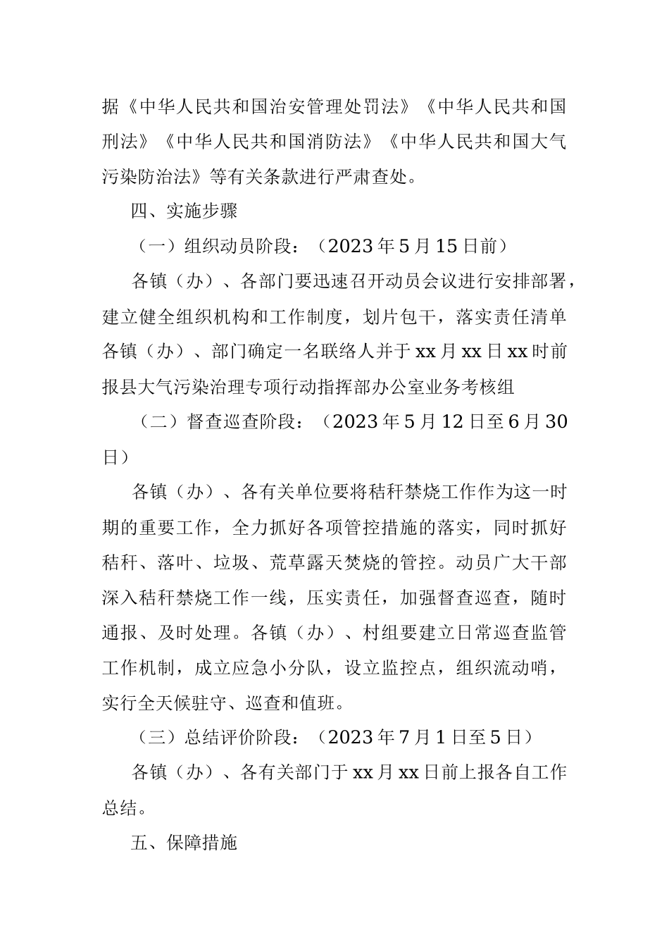 县2023年夏季秸秆禁烧工作方案.docx_第3页