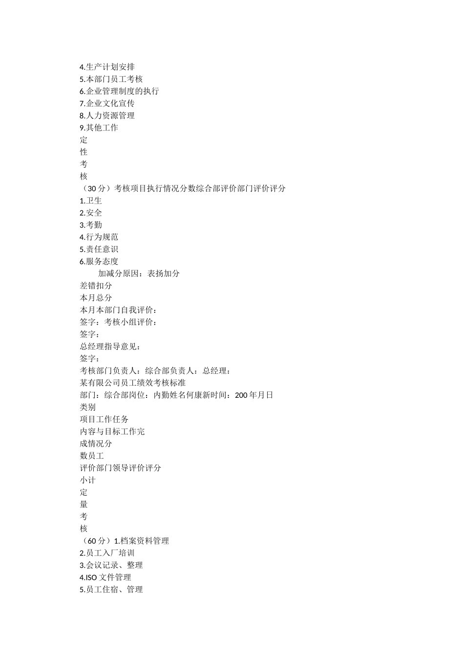 2023年关于XX公司员工绩效考核细则.docx_第3页