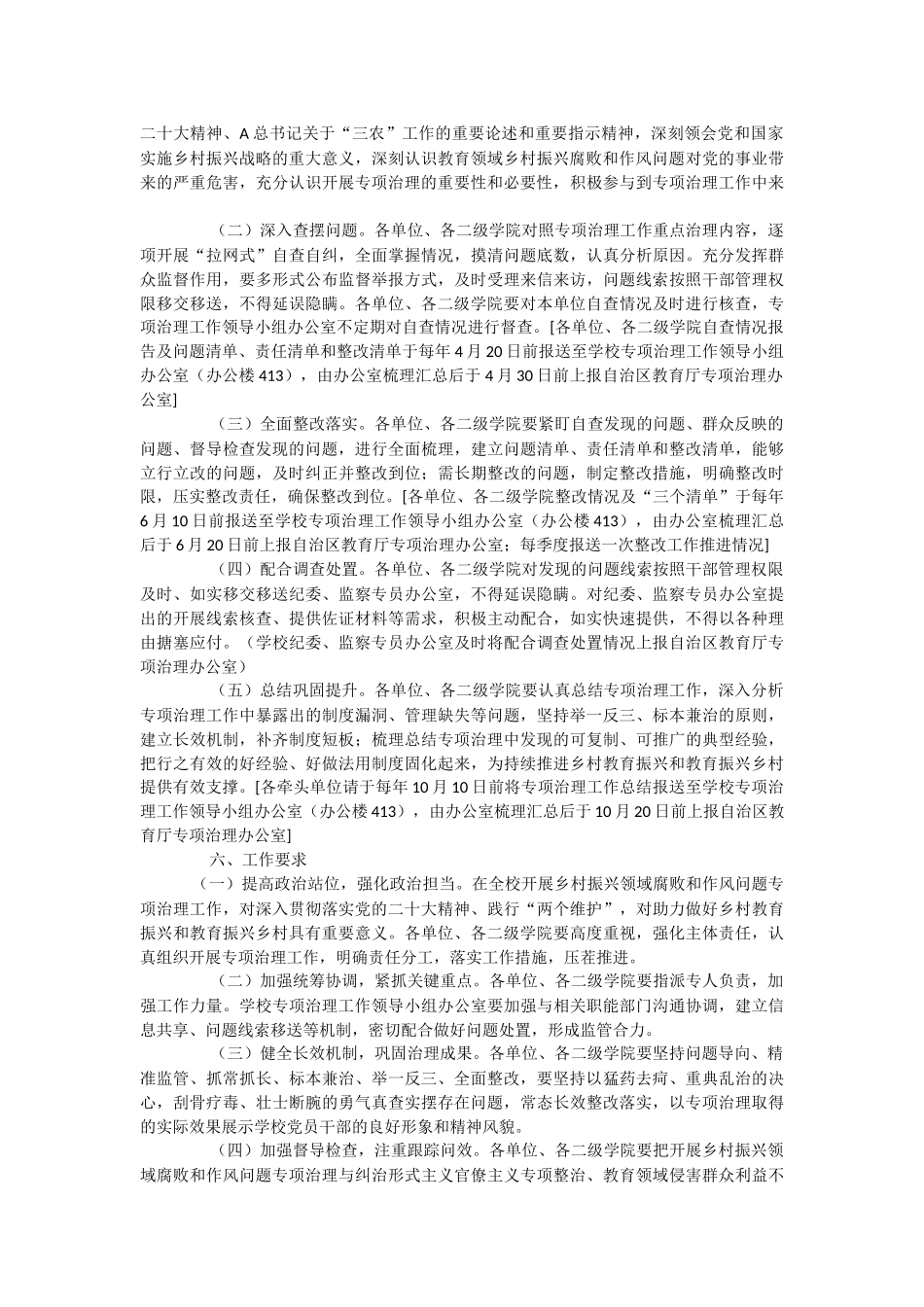 2023年关于开展乡村振兴领域腐败和作风问题专项治理工作方案.docx_第3页