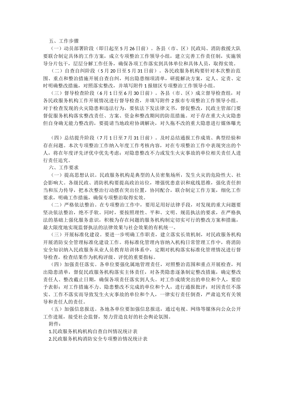 2023年民政服务机构消防安全专项整治工作方案.docx_第3页