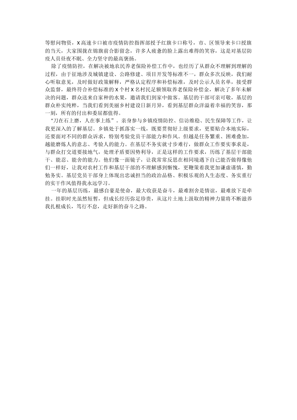 2023年镇党委副书记挂职干部挂职锻炼心得体会.docx_第3页