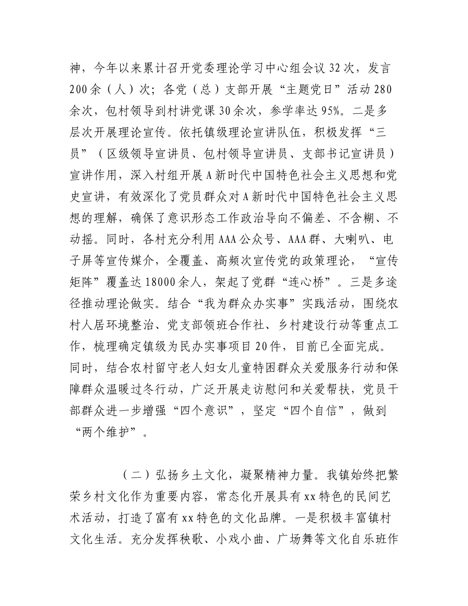 2023年（2篇）XX乡镇宣传思想工作和新时代文明实践经验交流发言.docx_第2页