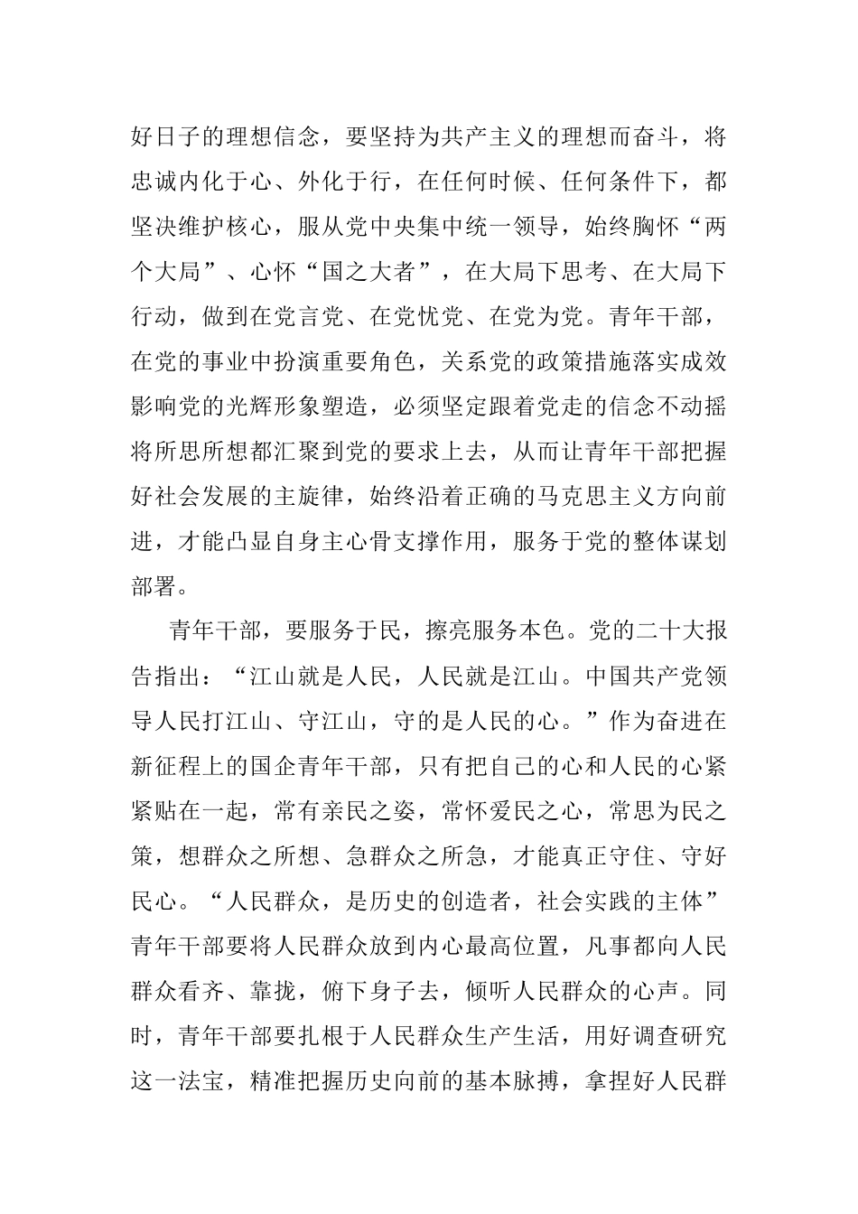 2023年研讨交流发言：扛起时代重担彰显青年本色.docx_第2页