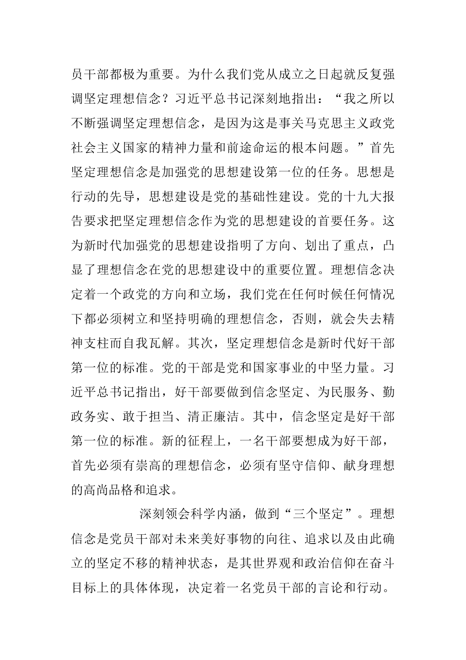 2023年研讨发言：筑牢理想信念 自觉做新思想的坚定信仰者和忠实实践者.docx_第2页