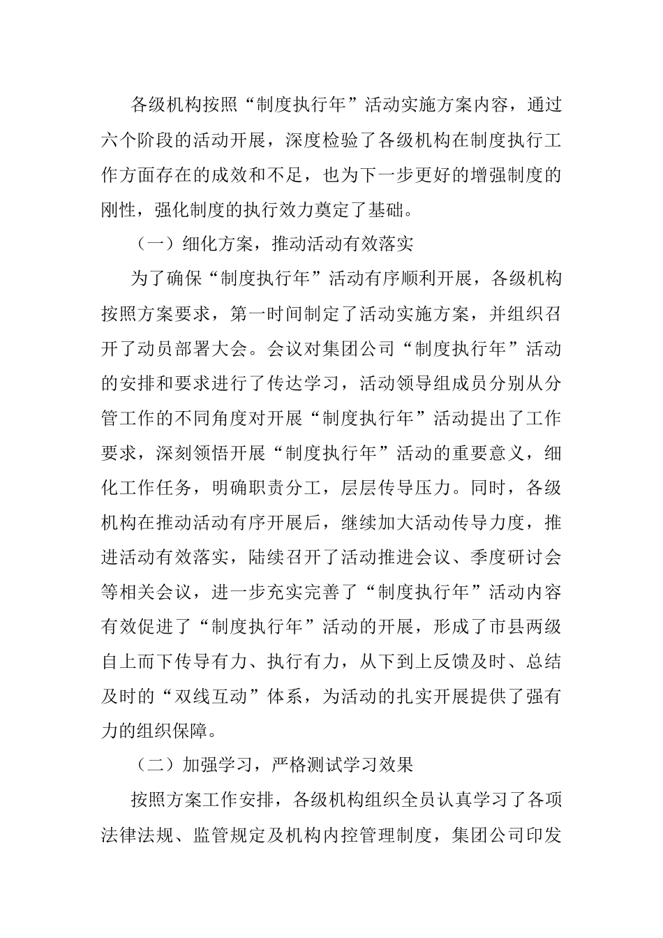 2023年“制度执行年”活动工作总结报告.docx_第2页