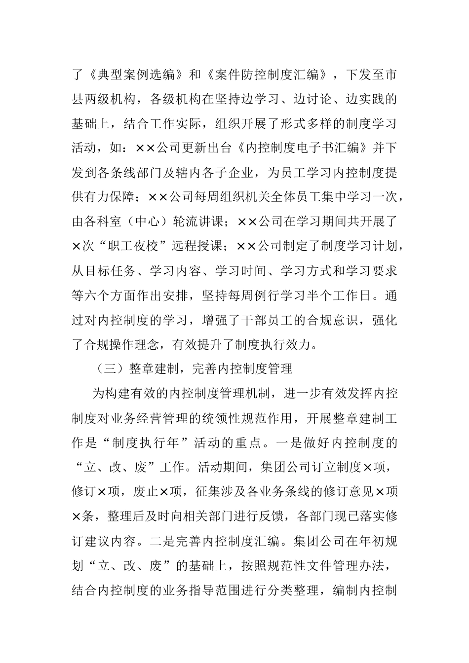 2023年“制度执行年”活动工作总结报告.docx_第3页