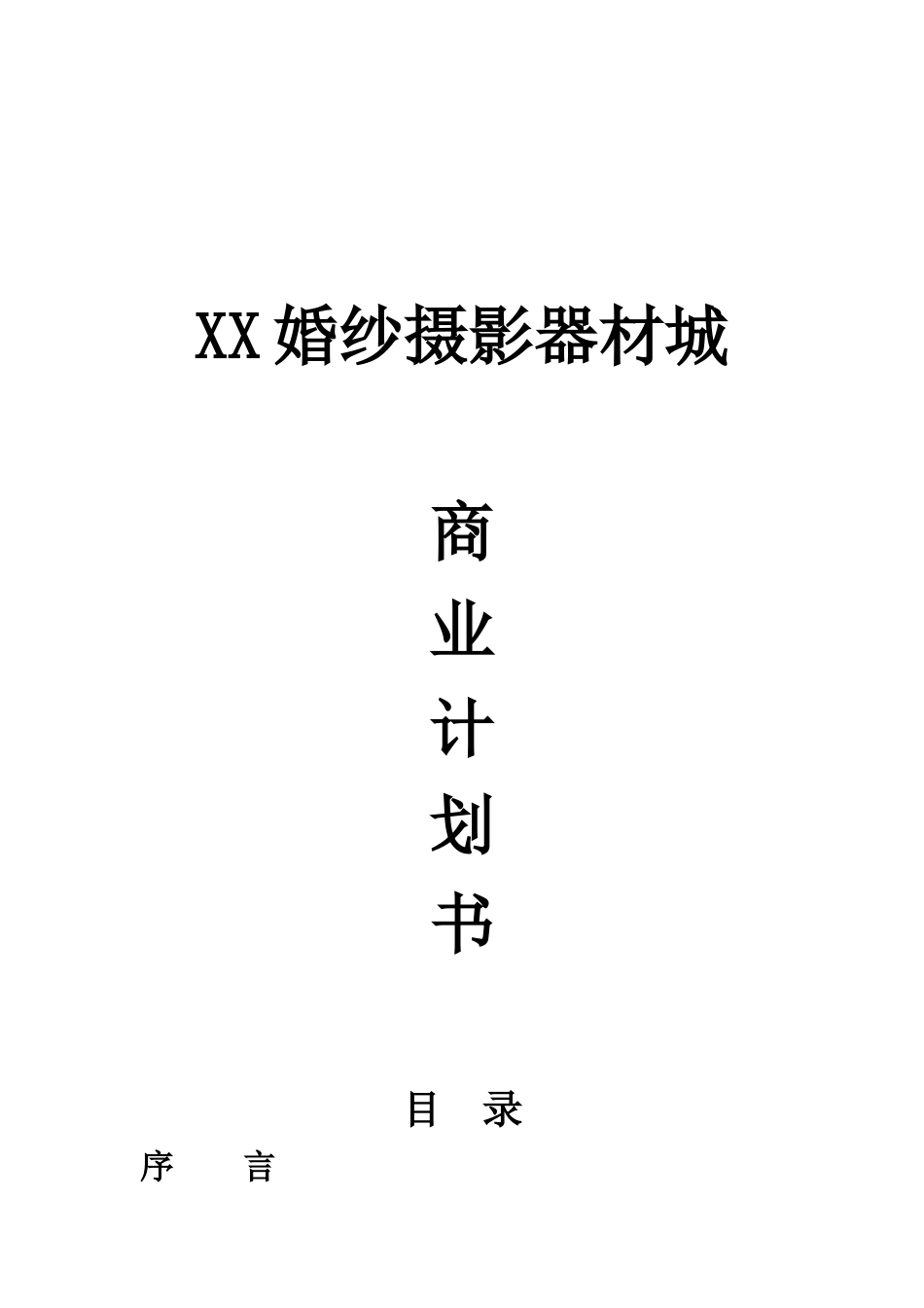 XX婚纱摄影器材城.doc_第1页