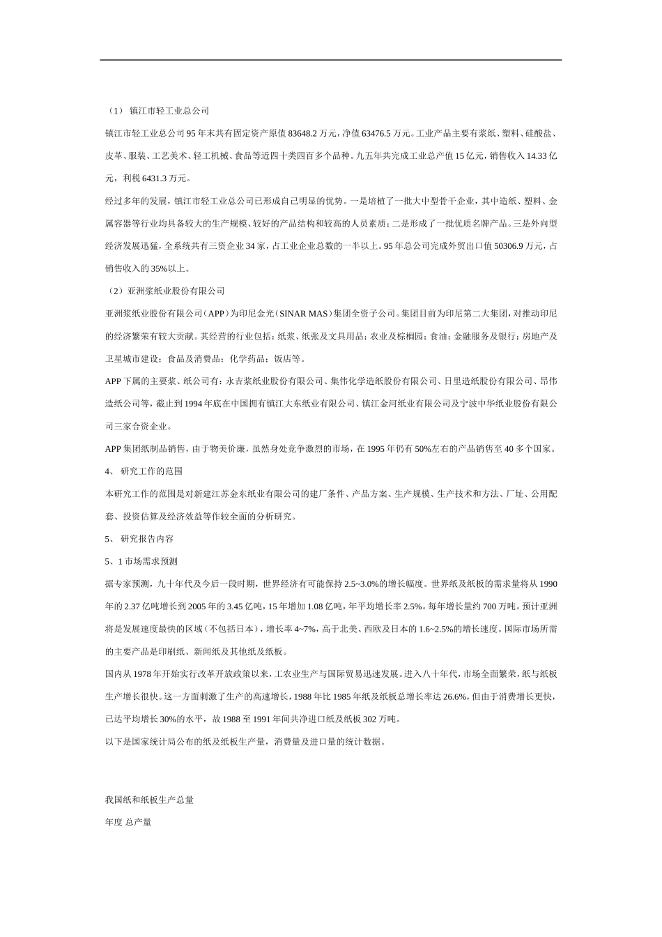 江苏金东纸业有限公司可行性研究报告（DOC 19页）.doc_第3页