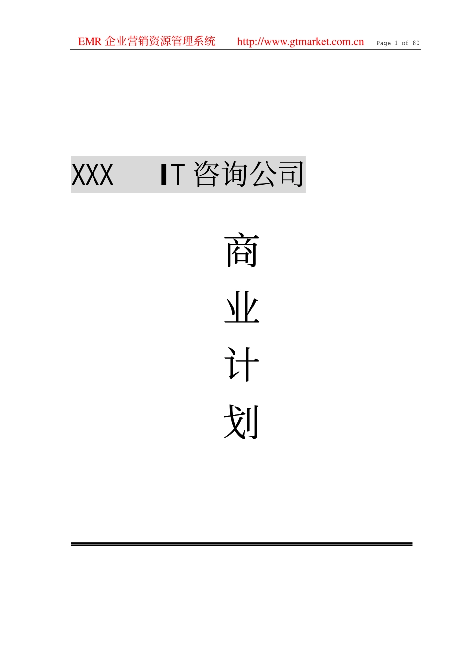 IT咨询公司商业计划书.pdf_第1页