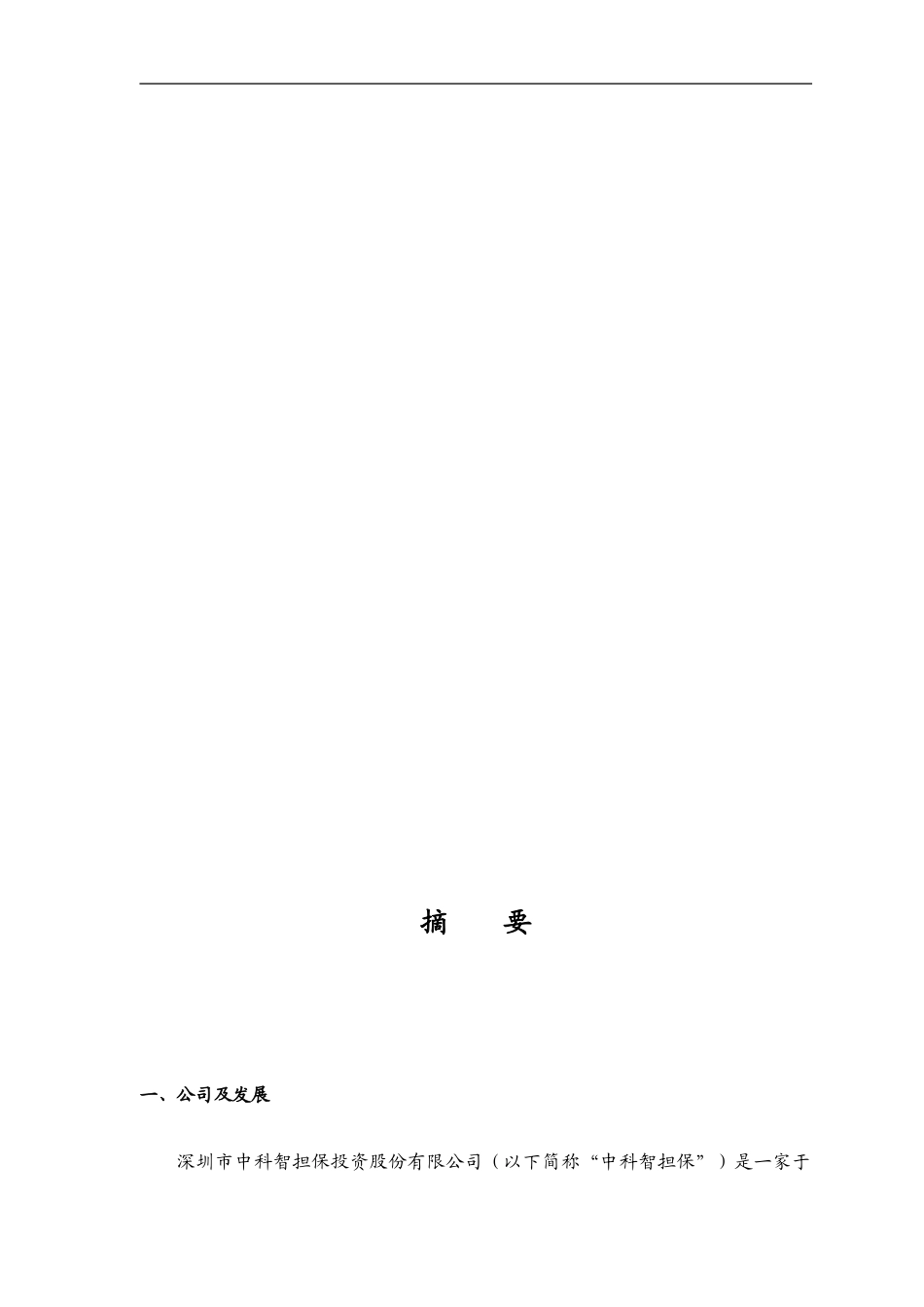 智担保投资股份有限公司商业计划书.DOC_第1页