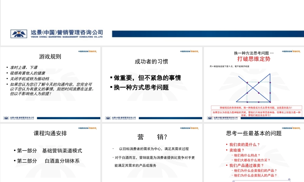 白酒渠道运作模式--点触直分销.ppt