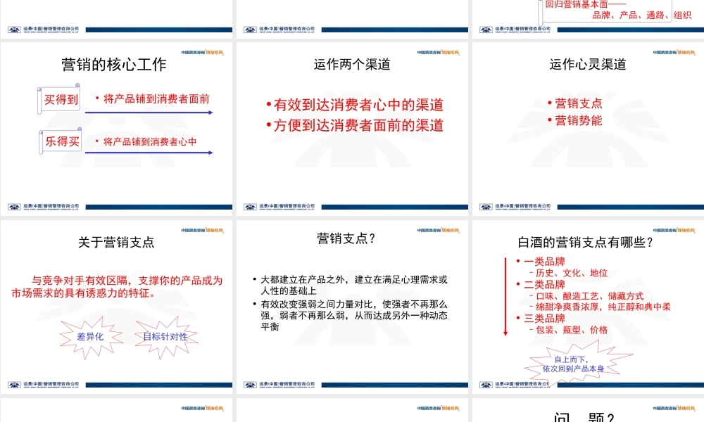 白酒渠道运作模式--点触直分销.ppt