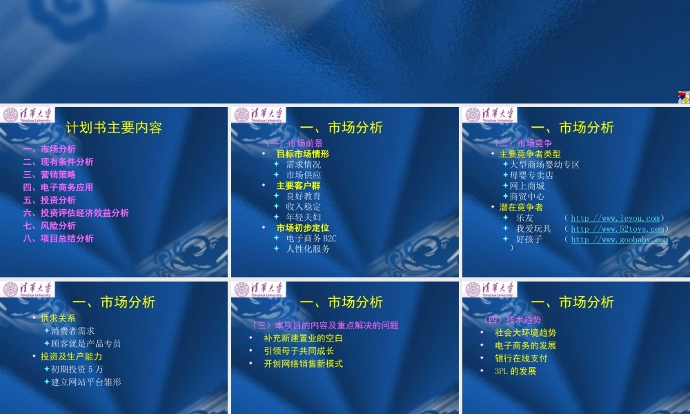 童心网创业计划书.ppt